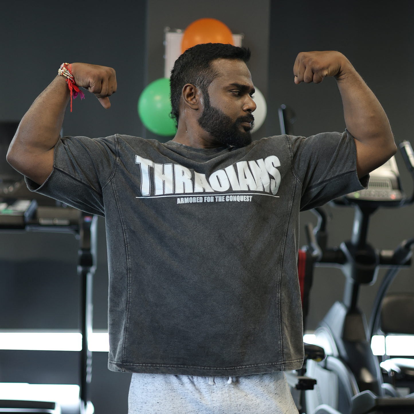 Thracians Acid-Washed Oversized T-Shirt