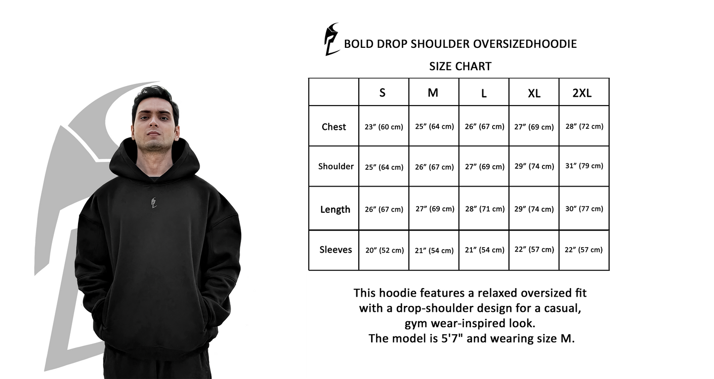 Bold Drop Shoulder Hoodie