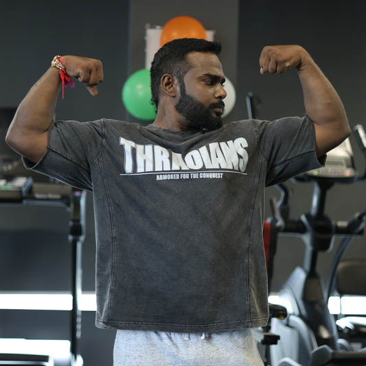 Thracians Acid-Washed Oversized T-Shirt